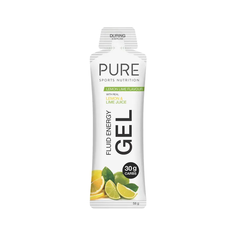 Pure Fluid Energy Gel Lemon Lime Box of 8 x 58g-3